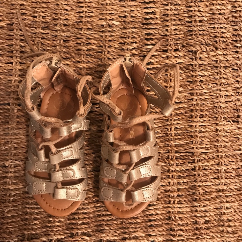 Gold Gladiator Sandals
